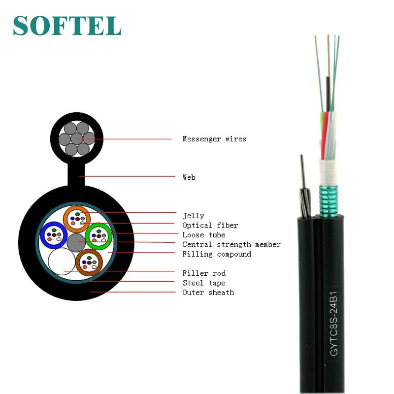 Single Mode Fiber Optical Cable GYTC8S Single Mode Fiber Optical Cable GYTC8S